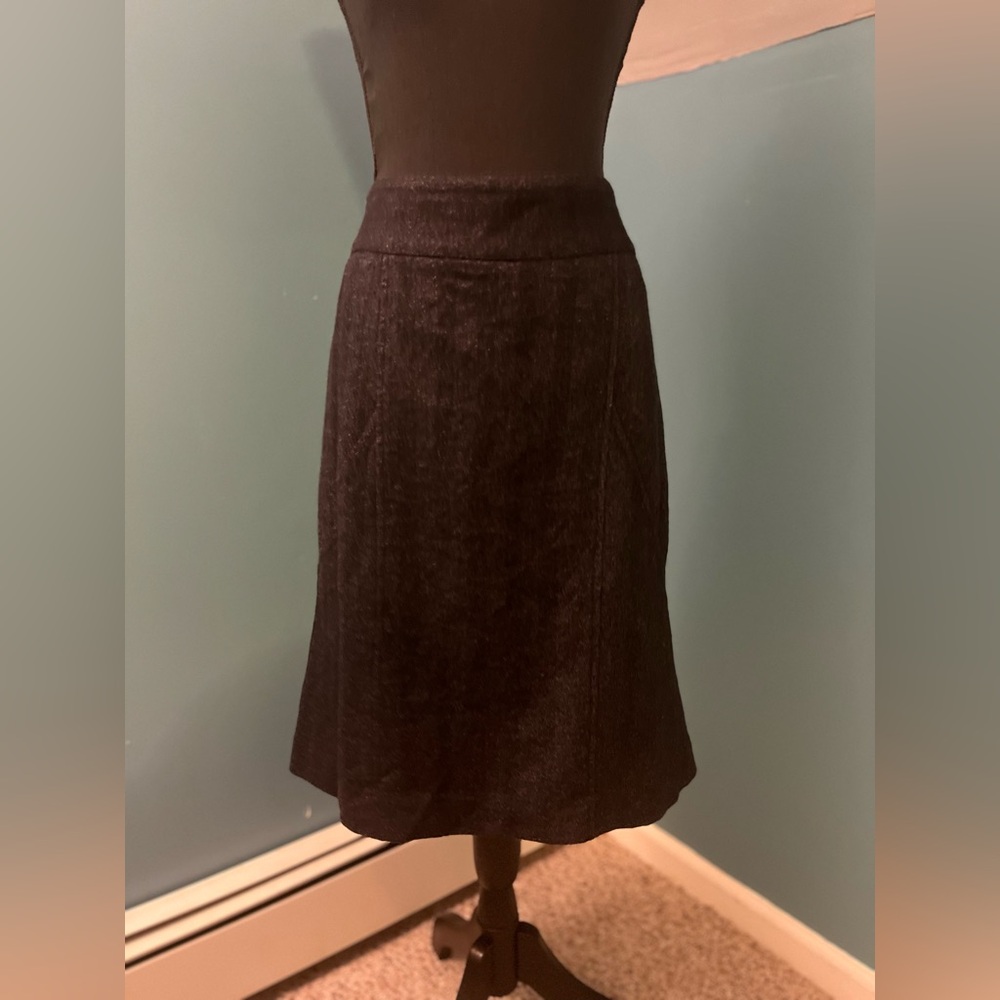 Ann Taylor Wool Blend Gray Skirt Size 12